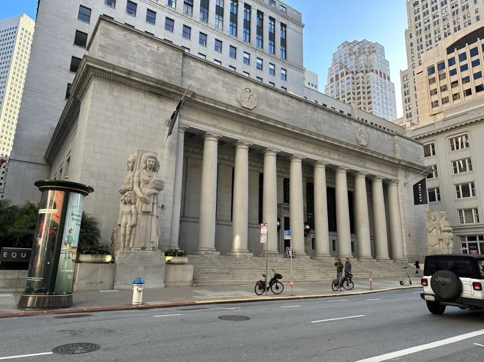 Pacific Coast Stock Exchange location